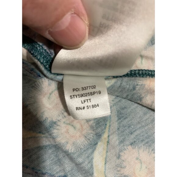 Patagonia Edisto Womans L Dress Las Flores: Tasmanian Teal - Picture 3 of 7